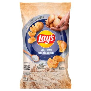 Imagem de Batata Lays Rústicas Sal Marinho Extra Crocante 108g