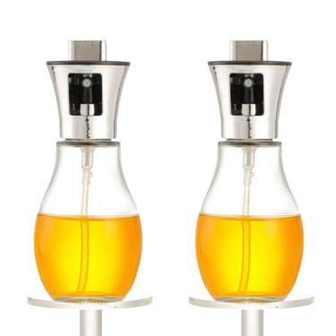 Imagem de Kit 2 Galheteiro 200ml Vidro Spray Porta Vinagre Shoyu Azeite Restaurante Casa Moderno