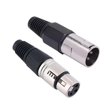 Imagem de Kit Xlr Cannon MXT Macho/Fêmea Metal Níquel - AC2681-C