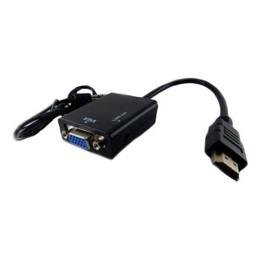 Imagem de Cabo Adaptador Hdmi Para Vga Plug Play Pc Tv Monitor 19Cm
