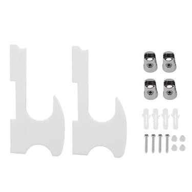 Imagem de Pilipane Suporte de parede com sabre de luz, 2 peças, acrílico, fácil instalação, suporte para varinha e cosplay (branco)