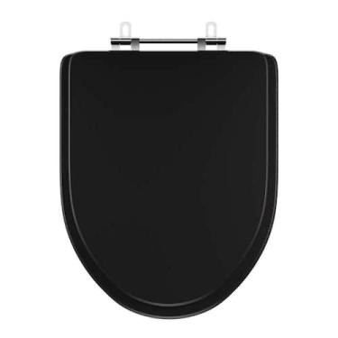 Imagem de Assento Sanitário Laqueado Gunna Preto para vaso Eternit - Pontto Lava