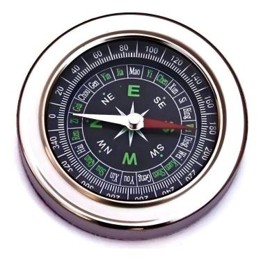 Imagem de Bússola 7,5Cm Metal Bolso Camping Pesca Trilha