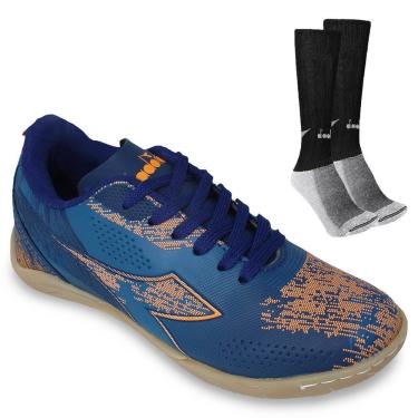 Imagem de Kit Chuteira Futsal Diadora Agilita + Meião