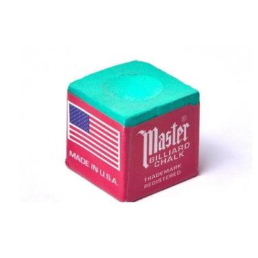 Imagem de Giz Profissional Sinuca Master Verde Green Original USA Un