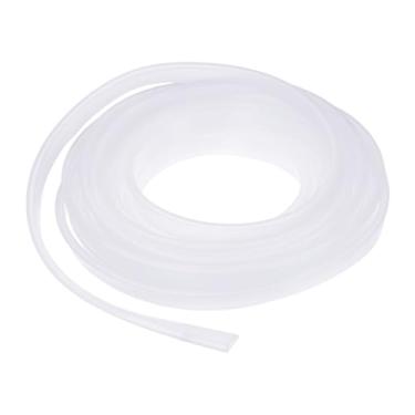 Imagem de YOKIVE Acabamento de borda de canal U de borracha transparente, tira de vedação de porta de silicone com ranhura de 3/81.3 cm, adequada para borda de 1/40.6 cm-3/81.3 cm | Protetor de borda de metal