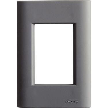 Imagem de Placa 3 Postos 4x2 Tramontina Giz Titânio Soft Touch Sem Suporte Tramontina