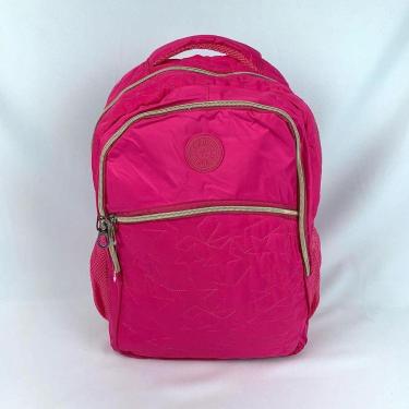 Imagem de Mochila Escolar Feminina Casual Reforçada Estrela pink