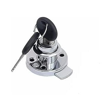 Imagem de Trava de câmera 109-22, 2 chaves, segurança universal para guarda-roupa de armário, aço laminado a frio, banhado a prata, 40 mm de diâmetro, unidade única