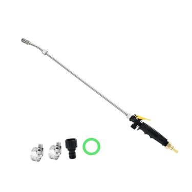 Imagem de KiBcsLic Pulverizador de jardim com conector rápido, cabo ergonômico, em aço inoxidável, ideal para lavar carros e regar plantas.