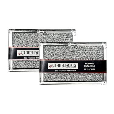 Imagem de Filtro de ar de fábrica, 2 unidades, compatível com substituição para filtros de óleo de micro-ondas Bosch 651858 de malha de alumínio