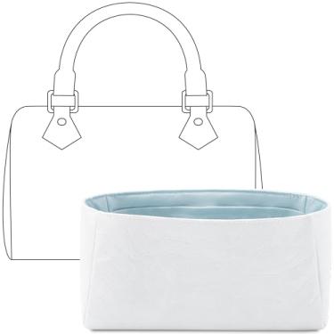 Imagem de FANJI Project Bolsa organizadora para bolsa LV Speedy 18, ajuste personalizado dentro de Celeste leve, resistente à água, acessórios de inserção