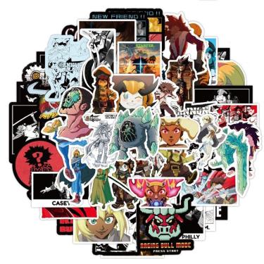 Imagem de Pacote de adesivos Cannon Busters Anime, vinil impermeável, 50 unidades