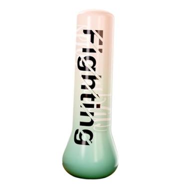 Imagem de simhoa Saco de pancada inflável para exercícios infantis, fácil de inflar, estrutura estável para prática de boxe e taekwondo em casa, Rosa, 1.2m