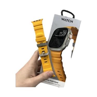 Imagem de Pulseira Esportiva De Silicone Para iWatch Ultra2 Apple Watch 46mm 49m