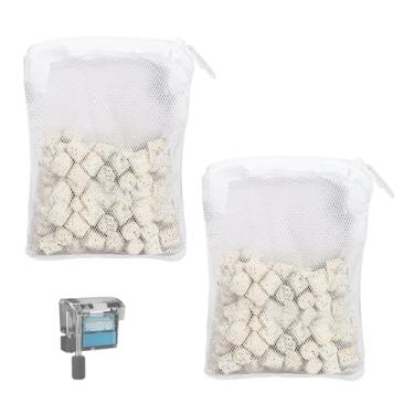 Imagem de Inserções removedoras de material biológico BioMax de 80 ml compatíveis com filtro de energia Fluval AquaClear AC50, kit de mídia de filtro para tanque de água doce e salgada de 50 galões, fornece