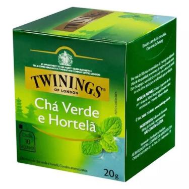 Imagem de Cha Twinings 20G DP com 10 saches Verde com Hortelã