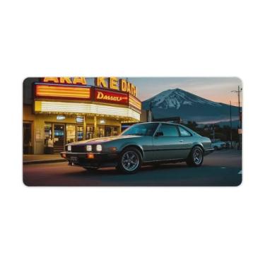 Imagem de HouLaiZhe JDM Retro Classic Car 350Z Neon Gaming Mouse Pads JDM Car Desk Pads Grandes Mousepads para Teclado Desktop Tapete de Computador 30 x 60 cm