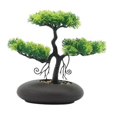 Imagem de XLWLLNJ Estátua de Bonsai Artificial, Bonsai Falso, Plantas Artificiais para Escritório, Design Exclusivo de Boas-Vindas, Material PP, Ideal para Jardim, Casa