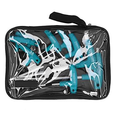 Imagem de Conjunto de chave sextavada em forma de t, pontas duplas, alça 45, kit de ferramentas de aperto de parafuso de aço para manutenção de móveis de encanamento de carro, 9 peças