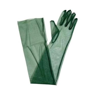 Imagem de Luvas Vintage Longas De Tule Para Mulheres, Luvas De Proteção Solar At