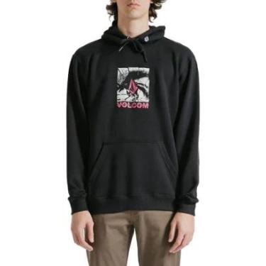 Imagem de Moletom Canguru Volcom Occulator Preto-Masculino