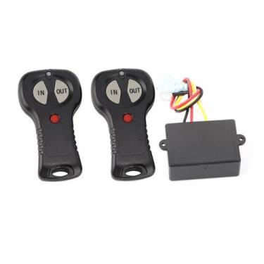Imagem de 1 par 12v universal sem fio guincho controle remoto kit para carro cam