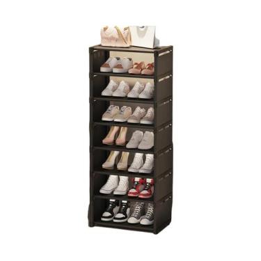 Imagem de Prateleira De Sapatos Pequena E Estreita Montada Na Parede, Armazename