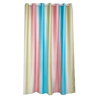 Imagem de Painel de cortina de janela gradiente listrada Ainoli para sala de estar, quarto, hotel, cortina divisora ​​de sombra (gradiente de listra azul celeste)