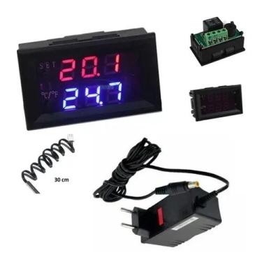 Imagem de Kit Termostato W1209-wk + Fonte 12V - DM