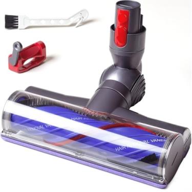Imagem de Laymi Substituição de cabeça de vácuo antiembaraço para aspiradores de pó Dyson V7 V8 V10 V11 V15 SV11 SV10 SV12 SV14 Animal Absolute Aspiradores de pó, acessório de cabeça de escova turbo para