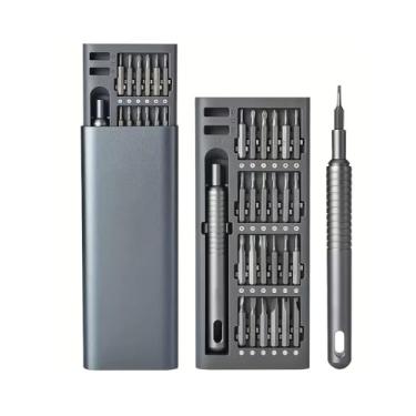 Imagem de Conjunto de chaves de fenda de precisão 24 em 1, ferramenta de reparo multifuncional adequada para desmontar telefones e tablets, feito de plástico durável, sem necessidade de carregamento - vem com