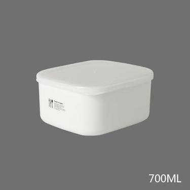 Imagem de Caixa de Lanche Portátil para Escritório Armazenamento Preservação Alimentos com Tampa À Prova Água Aquecimento no Micro-ondas