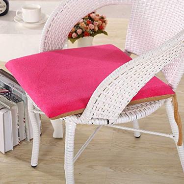 Imagem de Almofadas de espuma viscoelástica para cadeira de escritório, quadradas, removíveis, laváveis, respiráveis, aliviam ciática, almofadas de assento de casa portáteis para assento de carro - vermelho