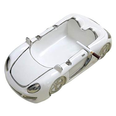 Imagem de XIANGGUI 1983 Cinzeiro criativo para modelagem de carro cinzeiro de cerâmica europeu cinzeiro doméstico simples decoração de casa (tamanho: P)