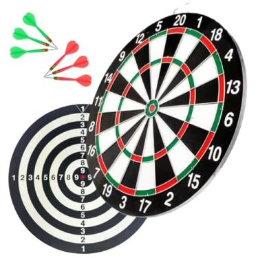Imagem de Jogo De Dardos Dupla Face Alvo Duplo 6 Dardos 44cm Grande