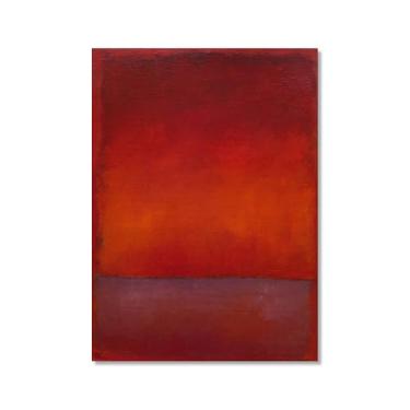 Imagem de Pôster de arte de parede vintage Mark Rothko arte moderna abstrata blocos de cores minimalistas impressão de pintura em tela sala de estar decoração de casa (SKU5,20.3x30.5 cm = (20x30 cm), sem