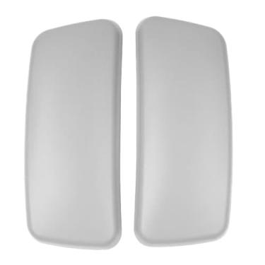 Imagem de M-one Novas Tampas de Almofadas de Braço de Substituição para Cadeira de Escritório Haworth Zody 1 Par Preto/Cinza (Cinza)