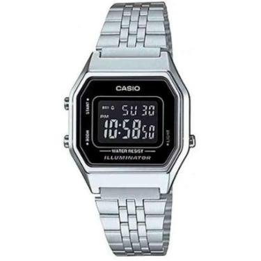 Imagem de Relógio Casio Digital Feminino Prata LA680WA-1BDF-Feminino