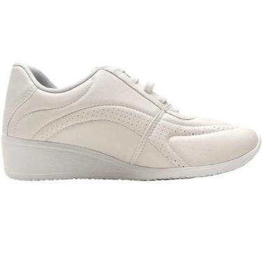 Imagem de Tênis Kolosh Solado Anabela, Branco, 37