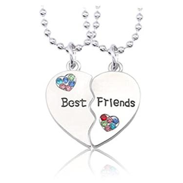 Imagem de HUASAI Colares de amizade para mulheres com controle de jogo, colar com pingente de compromisso, melhores amigos, para 2 consoles de jogos, Zinco, Sem Pedra Preciosa