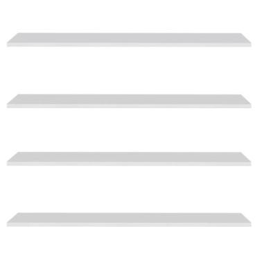 Imagem de Prateleira Flutuante Para Escritório Kit 4 Suporte Invisível 91cm Yara