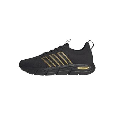 Imagem de adidas Cloudfoam Flex-Slounge Tênis feminino, Preto/preto/dourado metálico, 38