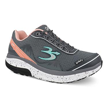 Imagem de G-DEFY Mighty Walk Tênis de caminhada ortopédico feminino | Tecnologia VersoShock para dor associada à corrida | Permanência prolongada | Suporte de arco | Sapatos para diabéticos | Sapatos largos |