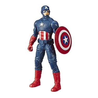 Imagem de Boneco Olympus Capitão América Hasbro, Azul, Marvel