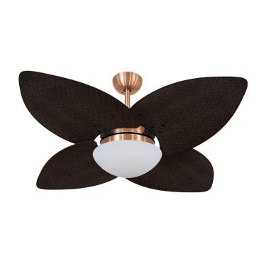 Imagem de Ventilador De Teto Dormamu Cobre 4 Pás Palmae Tabaco 127v