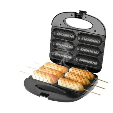 Imagem de Máquina De Salsicha Crepeira Antiaderente Hot Dog 110V - Sokany