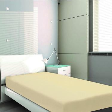 Imagem de Protetor De Colchão Solteiro Box Capa De Colchão Bege