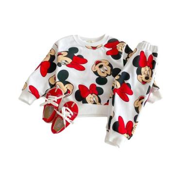 Imagem de Conjunto De Moletom Infantil Com Desenhos Animados Da Disney, Manga Co