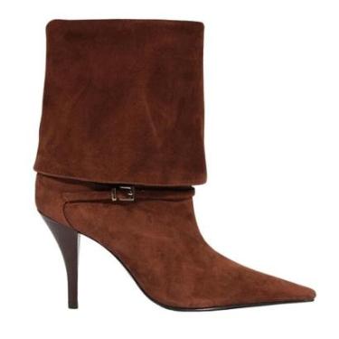 Imagem de Bota Rudy Buckle Camurça Lançamento Schutz Cor:;Tamanho:35-Feminino